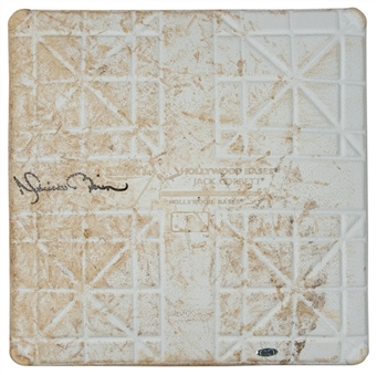 2013 Mariano Rivera Game Used and Signed 1st Base (MLB Authenticated & Steiner)